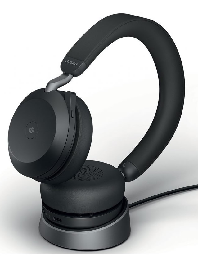 Jabra evolve2 75 con base di ricarica Jabra evolve2 75 con base di ricarica